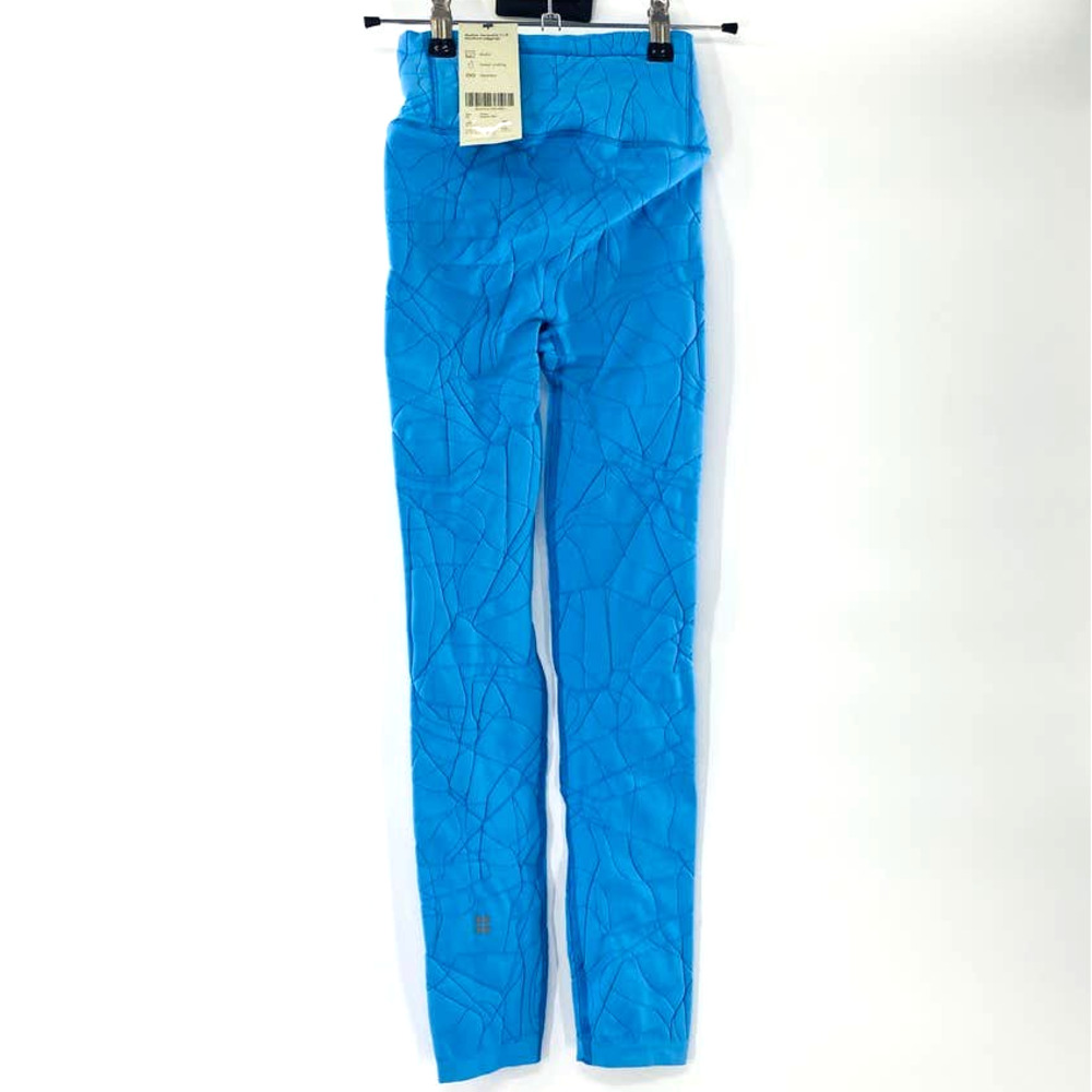 Sweaty Betty Motion Jacquard 7/8 Workout Legging Regatta Blue NWT Size XS - Picture 4 of 12